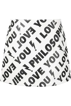 Serafini Graphic-print mini skirt