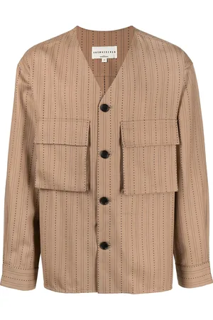 Onefifteen X ANOWHEREMAN stripe-print shirt