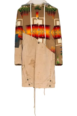 GREG LAUREN 50/50 hooded coat