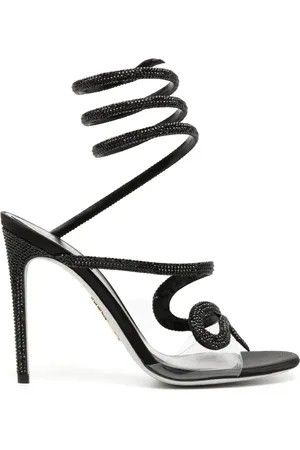 RENE CAOVILLA Snake embellished sandals