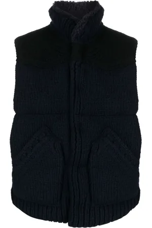 SACAI Padded tricot wool gilet