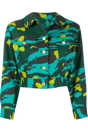 Jean Paul Gaultier Camouflage print denim jacket