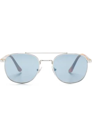 Persol Tortoiseshell-effect round-frame sunglasses