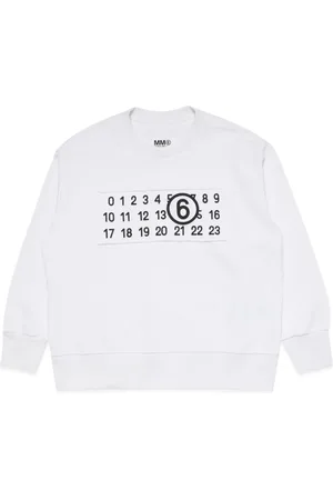 Maison Margiela Numbers-motif cotton sweatshirt