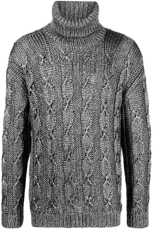 Saint Laurent Cable-knit roll-neck jumper