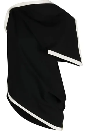Issey Miyake Assembled asymmetric draped blouse
