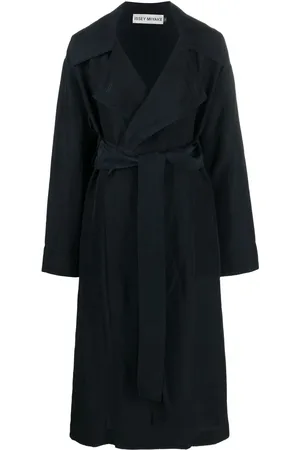 Issey Miyake Single-breasted belted coat