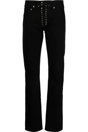 Ludovic De Saint Sernin Lace-up straight-leg jeans