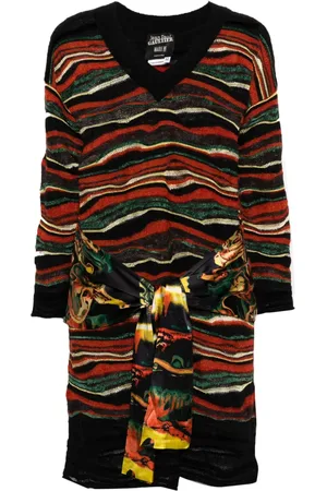 Jean Paul Gaultier 1990s belted knit dress