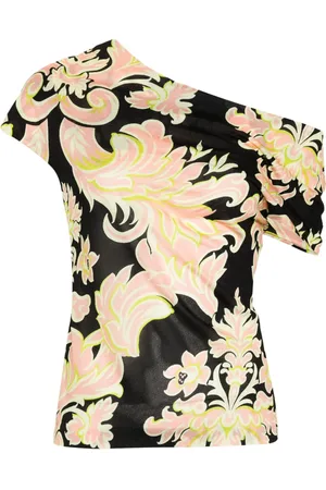 Etro Floral-print crepe blouse