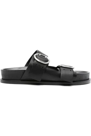 Jil Sander Double-buckle leather sandals