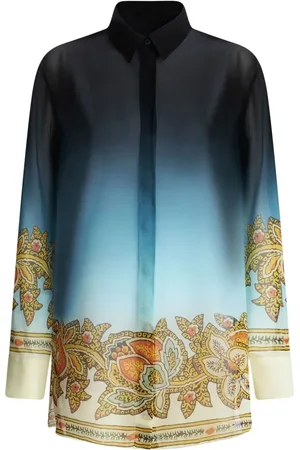 Etro Floral-print silk shirt