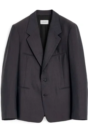 LEMAIRE Mélange-twill single-breasted blazer