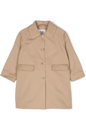 Il gufo Gabardine-weave trench coat