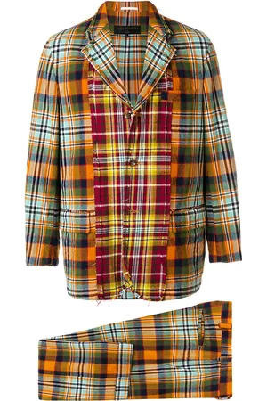 Comme des Garçons 2000s panelled plaid suit