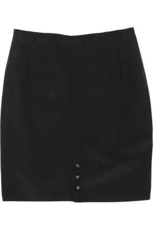 CHANEL 1980s cotton skirt