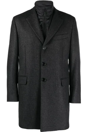 FAY Easy DB single-breasted layered coat