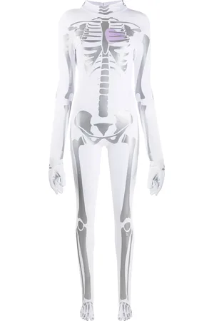 Natasha Zinko Skeleton-print playsuit