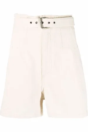 Serafini Belted denim shorts