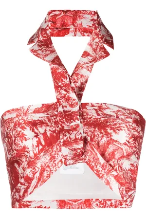 Serafini Graphic-print sleeveless top