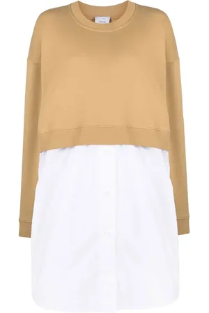 Patou Mixed media sweatshirt dress