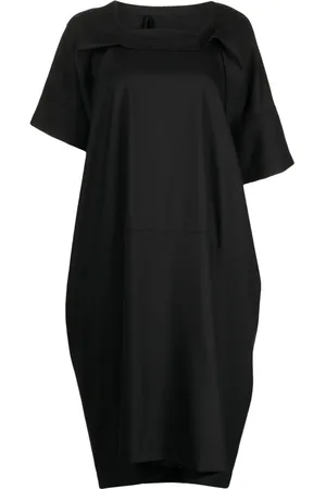 Marina Yee Asymmetric midi wool dress