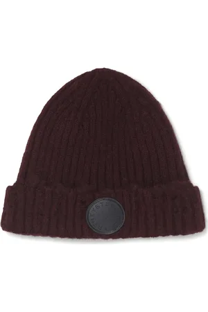 Stella McCartney Distressed ribbed-knit beanie