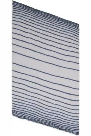 Emporio Armani Striped sheer-finish scarf