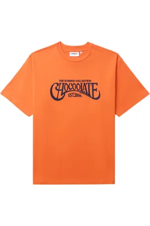 Chocoolate Logo-embroidered cotton T-shirt