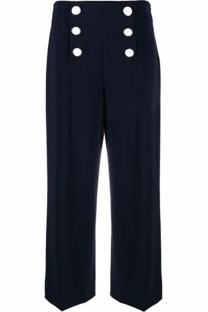 Moschino Double breasted cropped trousers