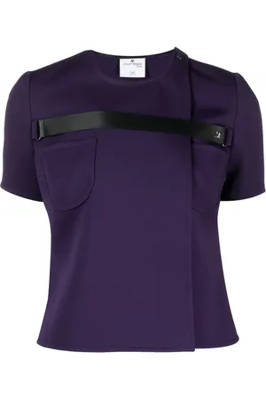 Courrèges Strap-detail T-shirt