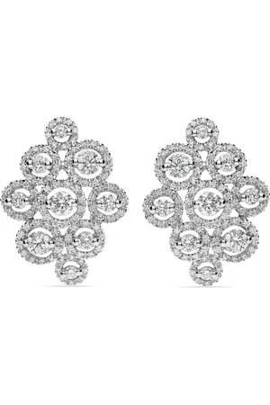 Leo Pizzo 18kt white gold diamond Crops earrings