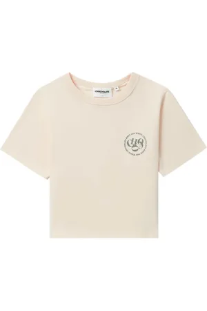 Chocoolate Logo-print cropped T-shirt