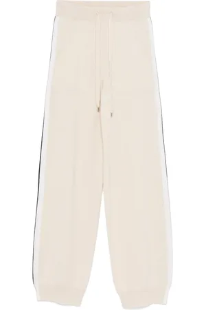 LORENA ANTONIAZZI Stripe-detail track pants