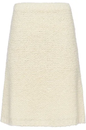 Prada Bouclé knitted wool skirt