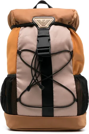 Emporio Armani Logo-plaque camping backpack