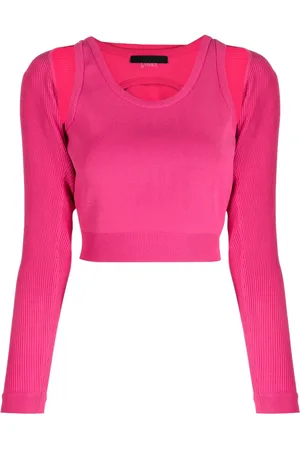 JUUN.J Cut-out layered cropped top