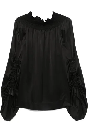 Saint Laurent Off-shoulder mini dress