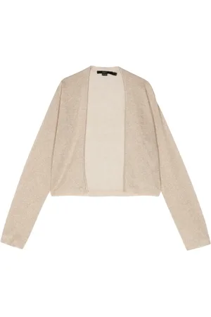 SEVENTY BY SERGIO TEGON Lurex-detail cropped cardigan