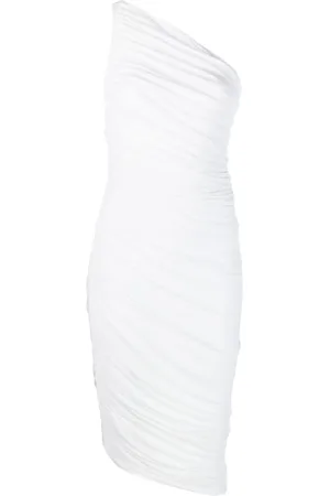 Norma Kamali One-shoulder draped dress