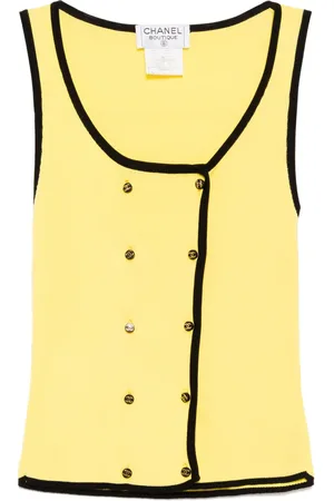 CHANEL 1995 ribbed-knit top