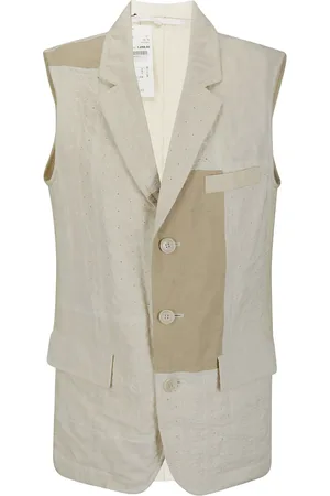 Comme des Garçons Patchwork-design single-breasted vest