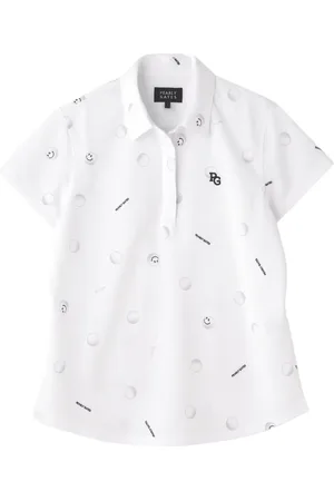 PEARLY GATES All-over logo print polo