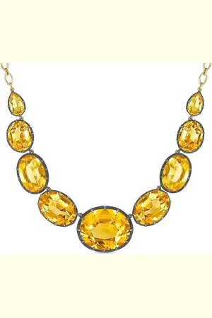 Fred Leighton 18kt Semi-Riviere citrine necklace