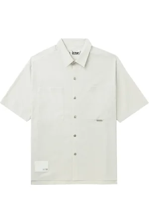 Izzue Patch-pocket press-stud shirt