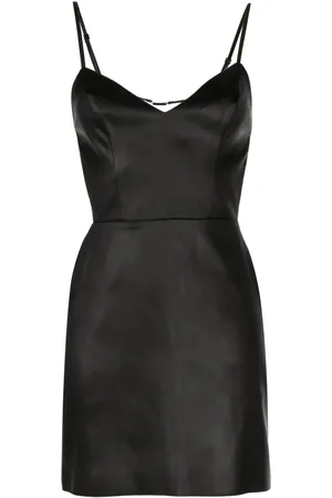 GAUGE81 Ennis faux-leather mini dress