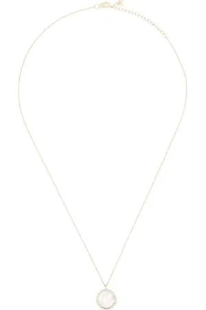 Mateo 14kt yellow A initial pendant necklace