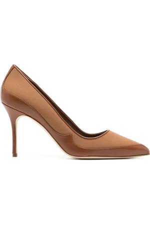 Manolo Blahnik Axidiaso 100mm leather pumps