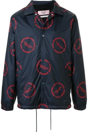 MARTINE ROSE Logo print bomber jacket