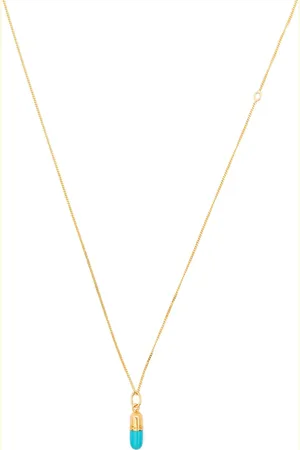 TRUE ROCKS Mini pill pendant necklace